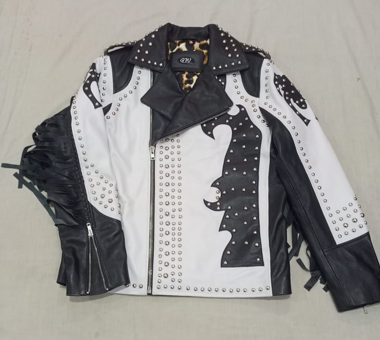 Leather MOTOR biker Jacket