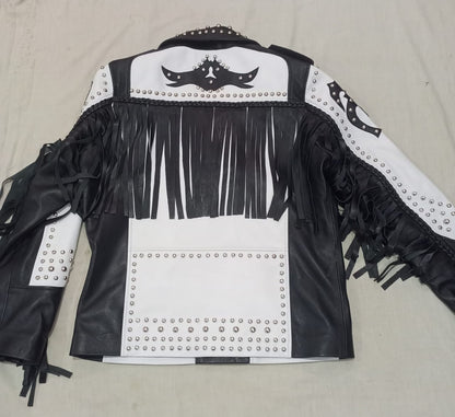 Leather MOTOR biker Jacket