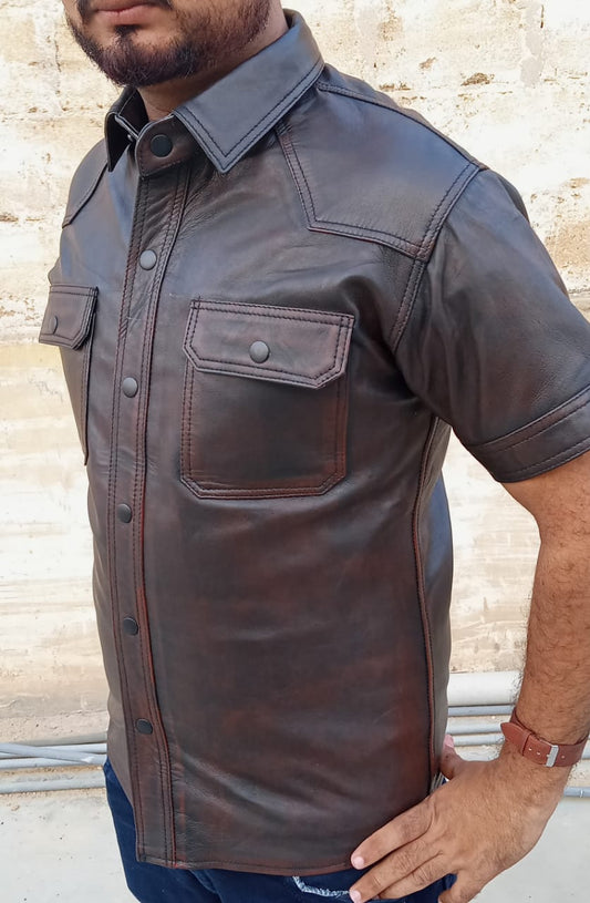 Leather vintage shirt