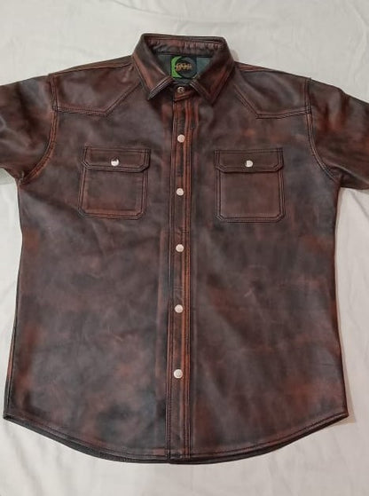 Leather vintage shirt