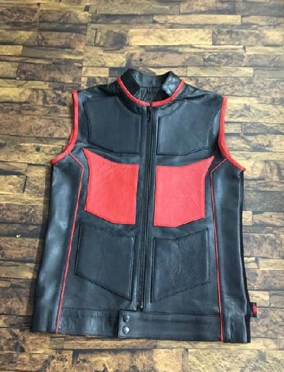 Leather bar vest