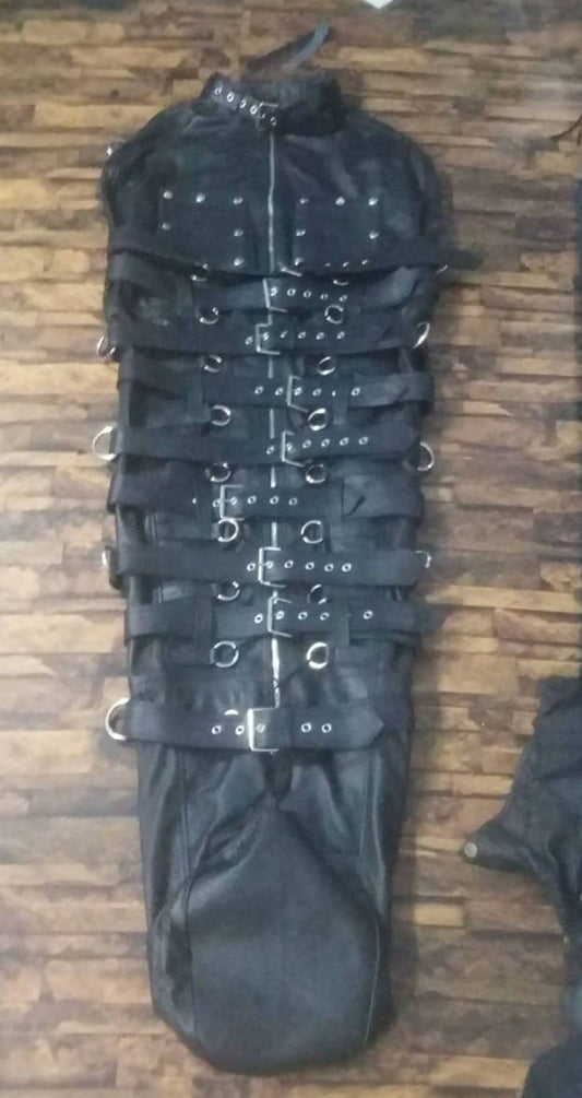 Leather bondage bag