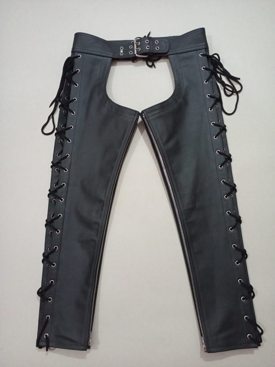 Leather Chaps with Lasses 02