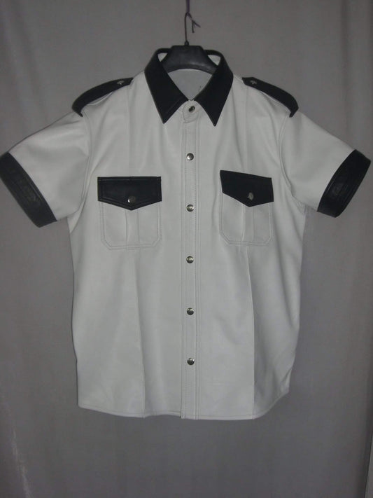 Leather Short Sleeve Shirt