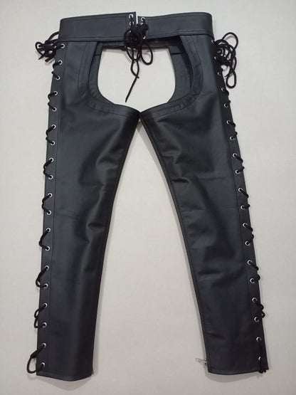 Leather Chaps with Lasses 02