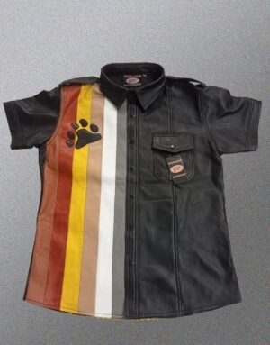 BEAR FLAG LEATHER SHIRT