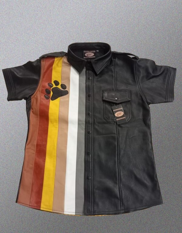 BEAR FLAG LEATHER SHIRT