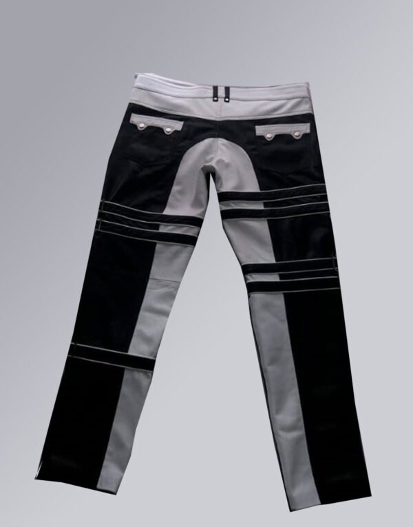 WHITE LEATHER PANT MODEL #P02 - Image 3