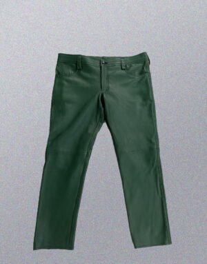 GREEN LEATHER PANT 501 MODEL NO # P05