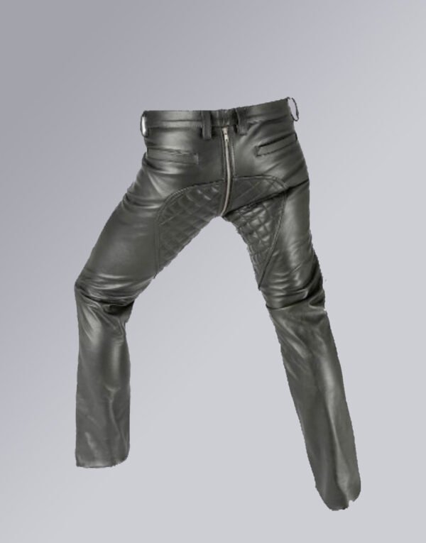 BLACK QUILTED PANT ALL ROUNDER ZIP MODEL#P04 - Image 5