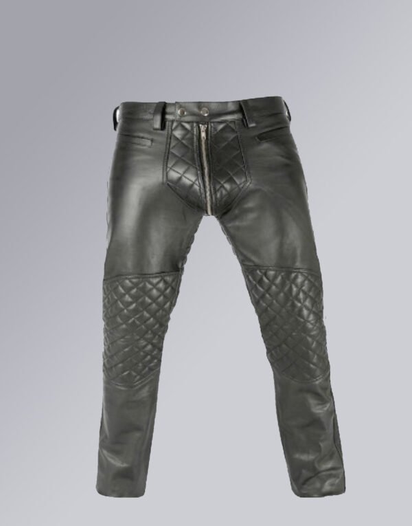 BLACK QUILTED PANT ALL ROUNDER ZIP MODEL#P04